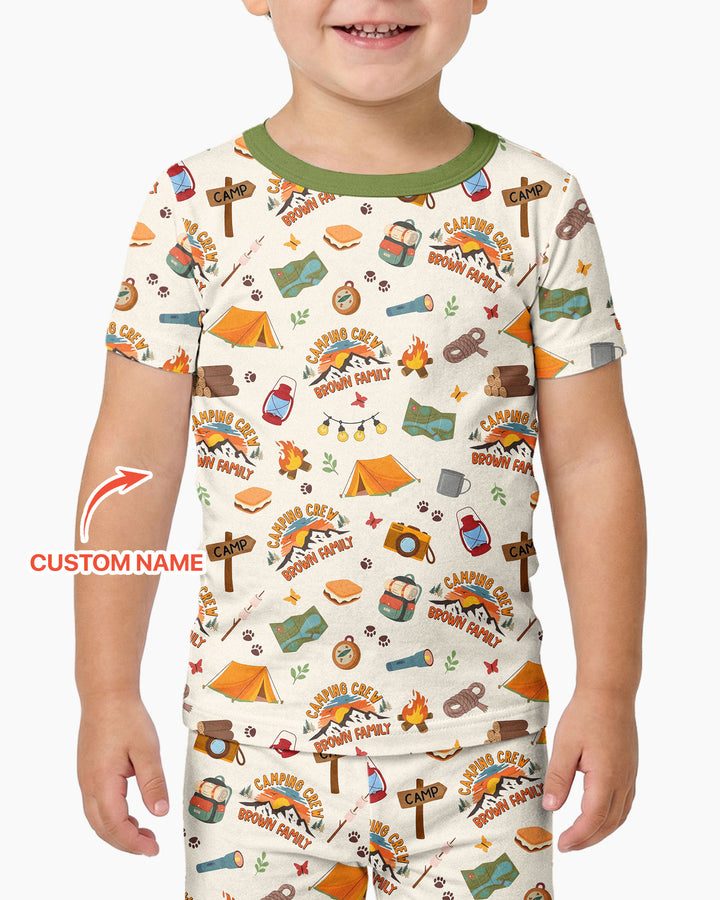 Zweiteiliges, kurzärmliges Pyjama-Set mit Marienkäfern