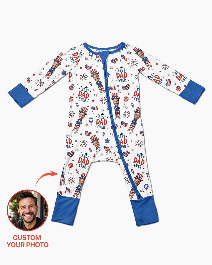 Custom Photo Best Patriotic Family Ever Bamboo Convertible Zippy