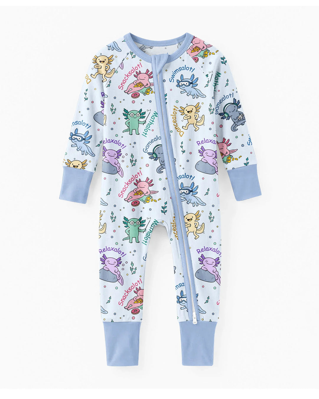 A Lotta Axolotls Bamboo Convertible Zippy