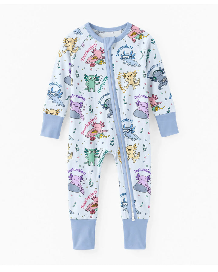 A Lotta Axolotls Bamboo Convertible Zippy