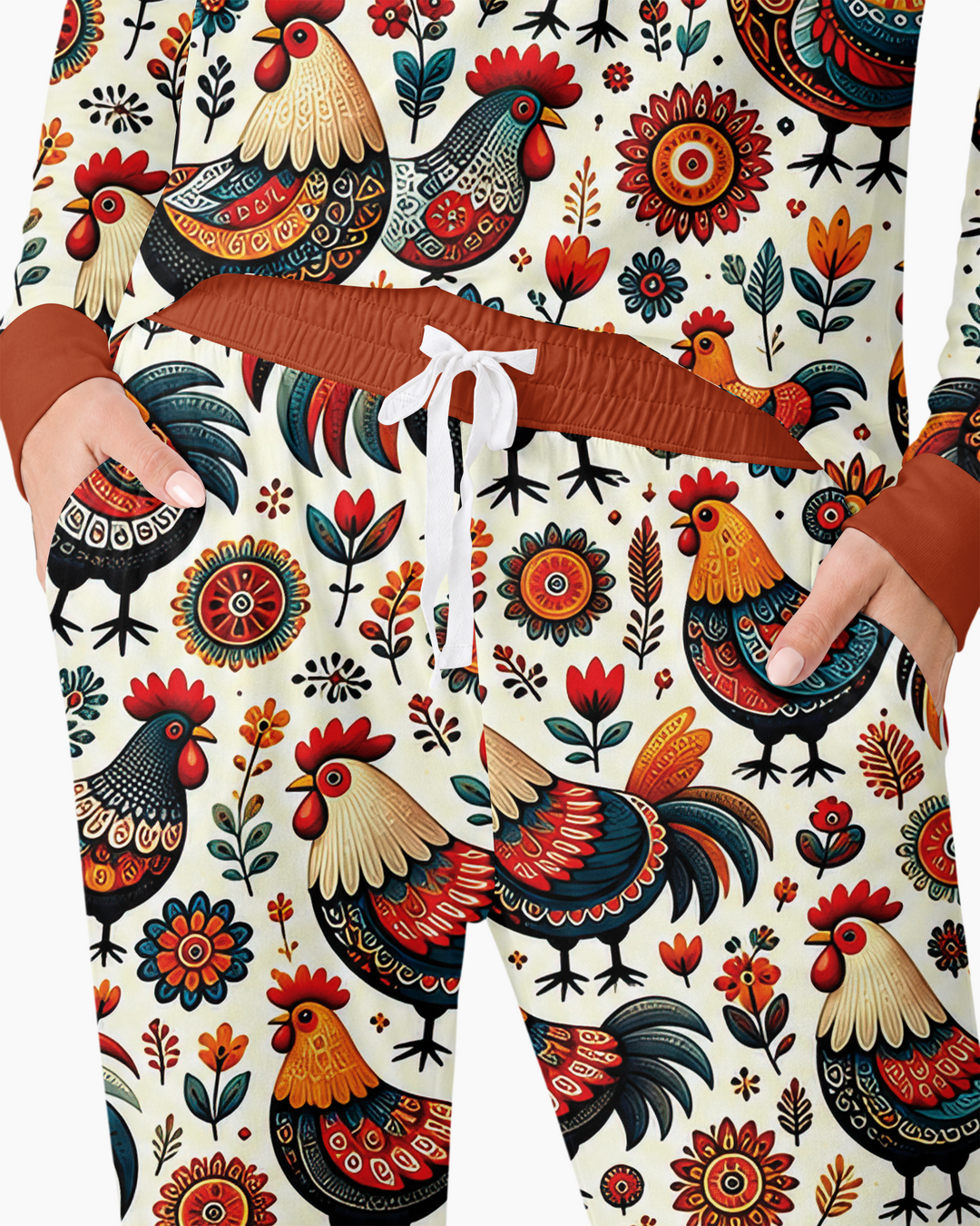 Country Chickens Bamboo Women Pajama Set