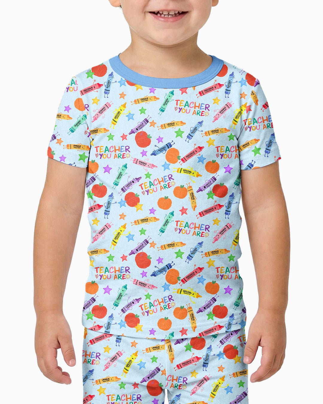 Teacher You Are Special Bamboo Two Piece Short Sleeve Pajama Set