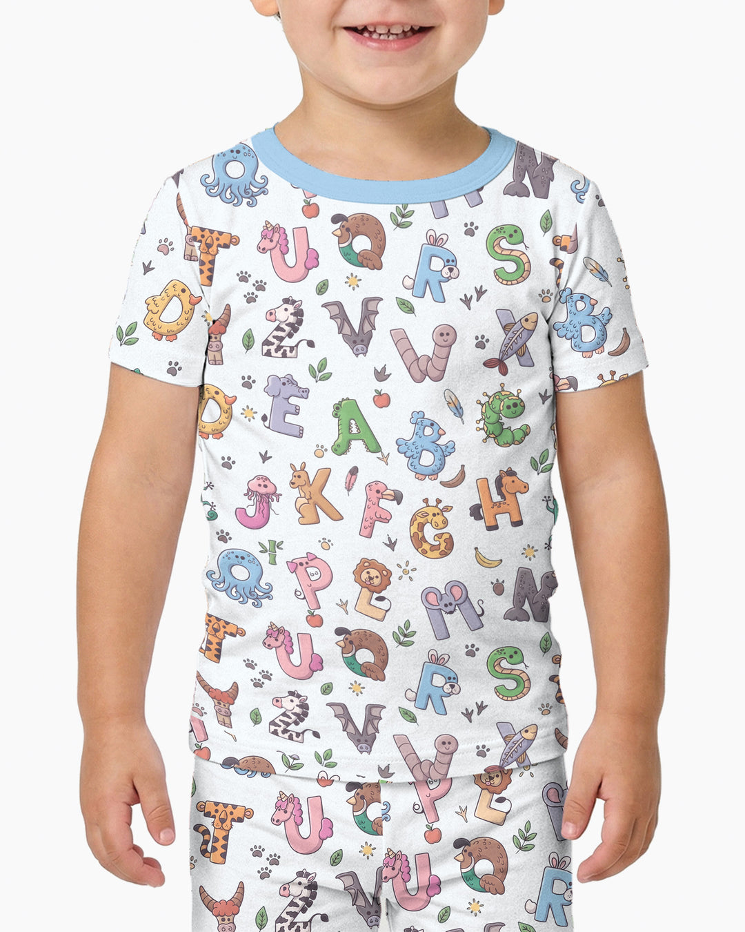 Zweiteiliges, kurzärmliges Pyjama-Set mit Marienkäfern