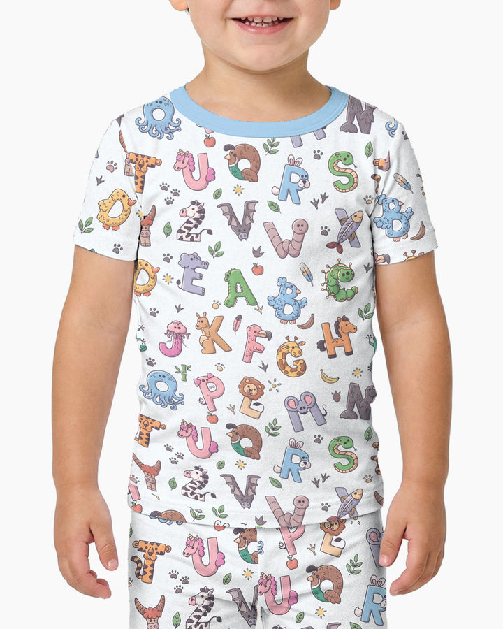 Zweiteiliges, kurzärmliges Pyjama-Set mit Marienkäfern