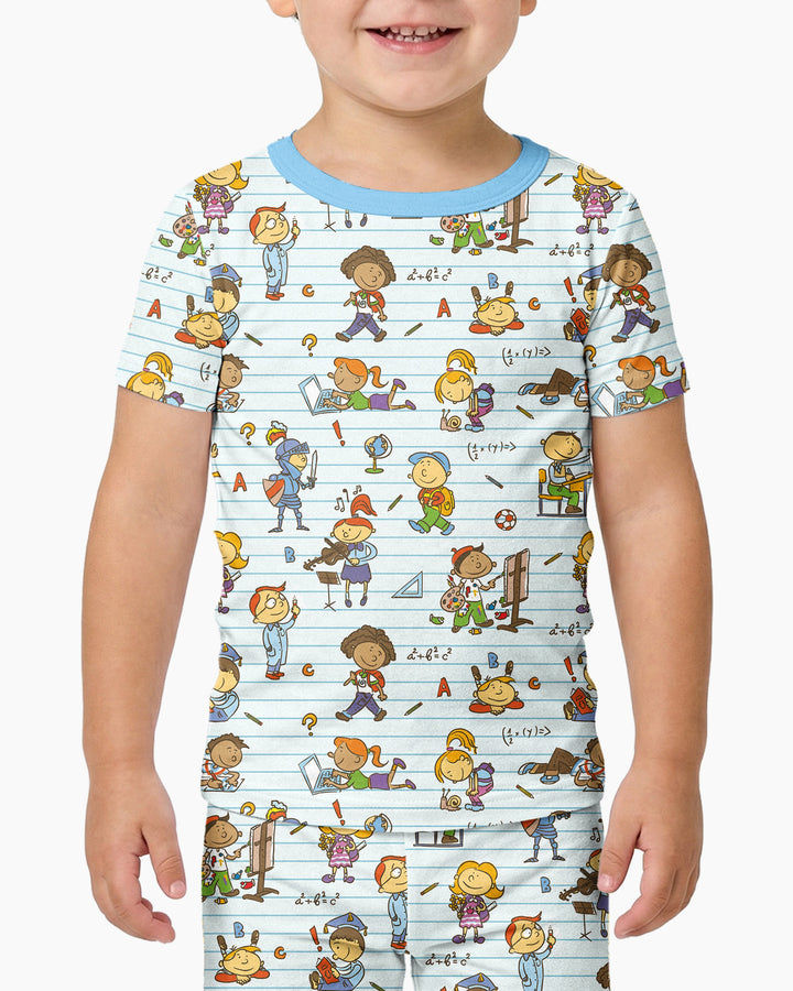 Zweiteiliges, kurzärmliges Pyjama-Set mit Marienkäfern