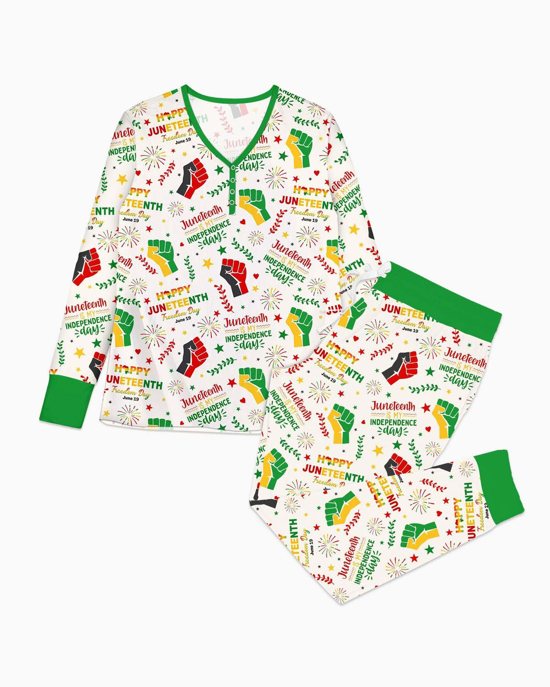Plantilla de conjunto de pijama de mujer de bambú