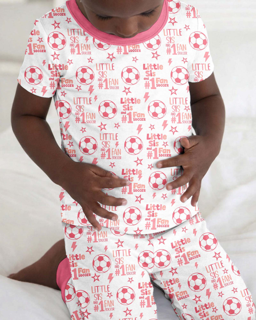Zweiteiliges, kurzärmliges Pyjama-Set mit Marienkäfern