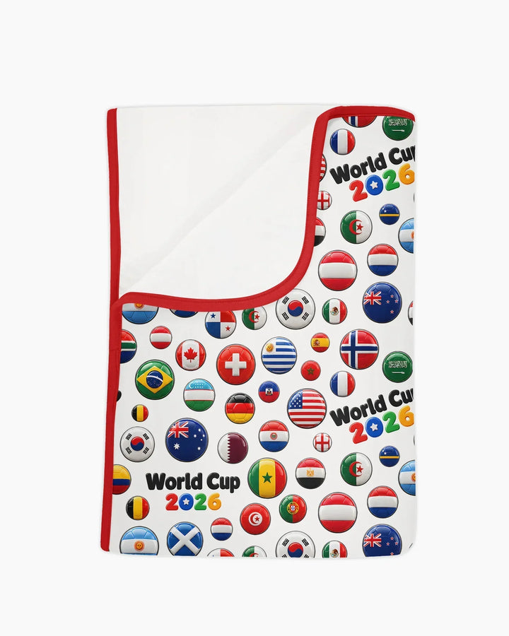 Soccer Cup All Country Balls Bamboo Blanket
