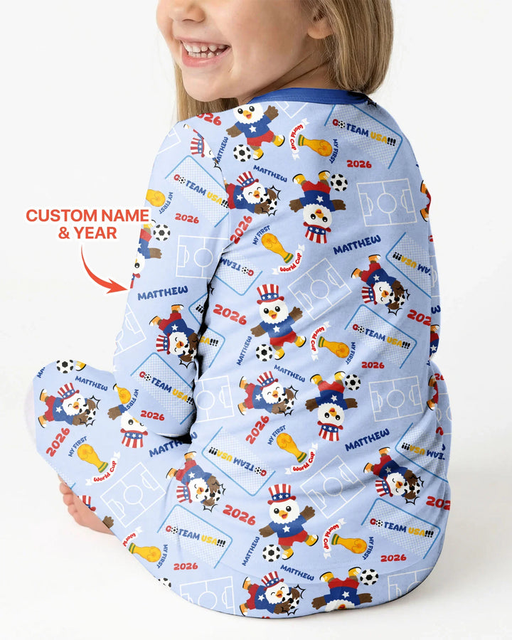 My First World Cup Bamboo Two Piece Long Sleeve Pajama Set