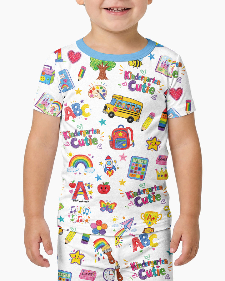 Kindergarten Cutie Bamboo Two Piece Short Sleeve Pajama Set