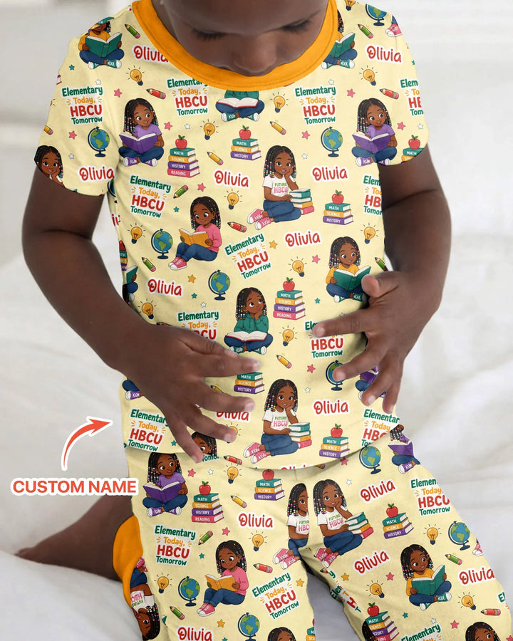 Zweiteiliges, kurzärmliges Pyjama-Set mit Marienkäfern