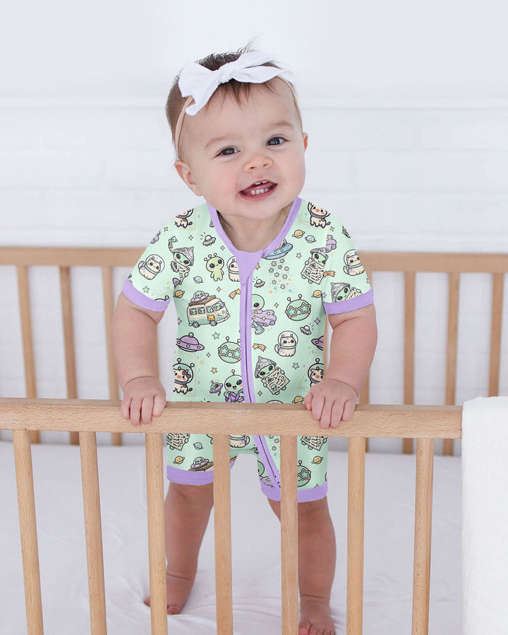 Little Alien Explorer Bamboo Shorty Zippy