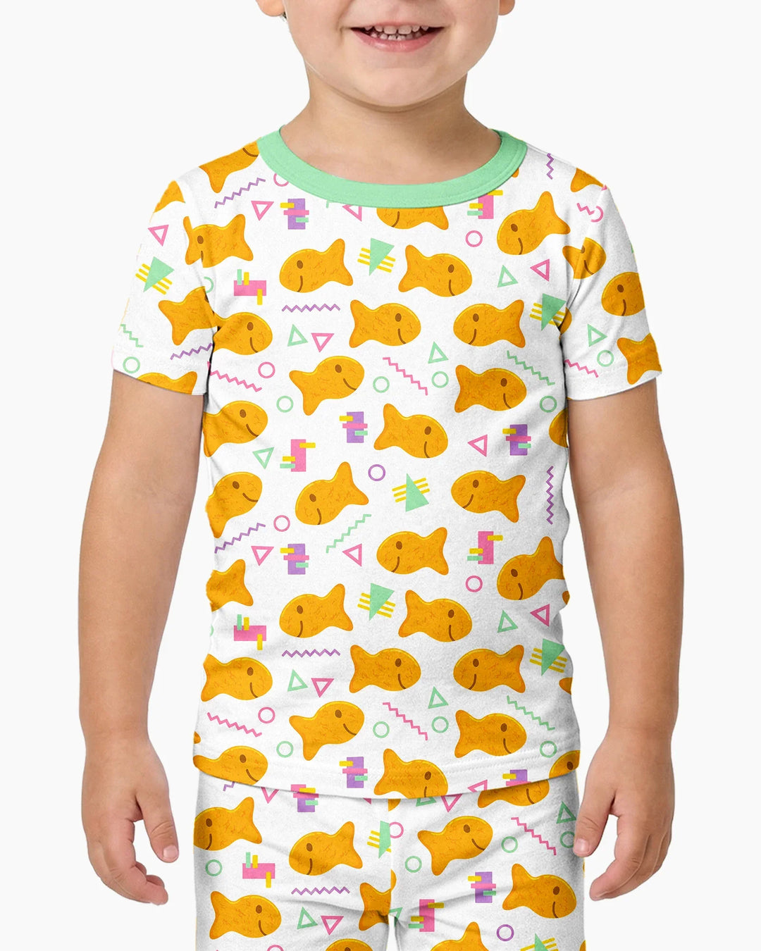 Conjunto de pijama de dos piezas de manga corta de bambú
