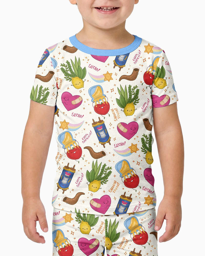 Jewish High Holidays Bamboo Two Piece Short Sleeve Pajama Set