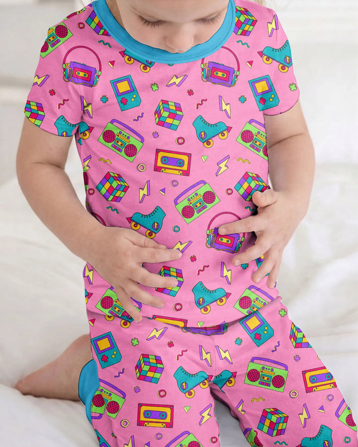 Zweiteiliges, kurzärmliges Pyjama-Set mit Marienkäfern