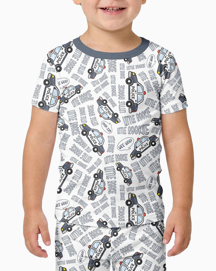 Little Rookie Bamboo Two Piece Short Sleeve Pajama Set