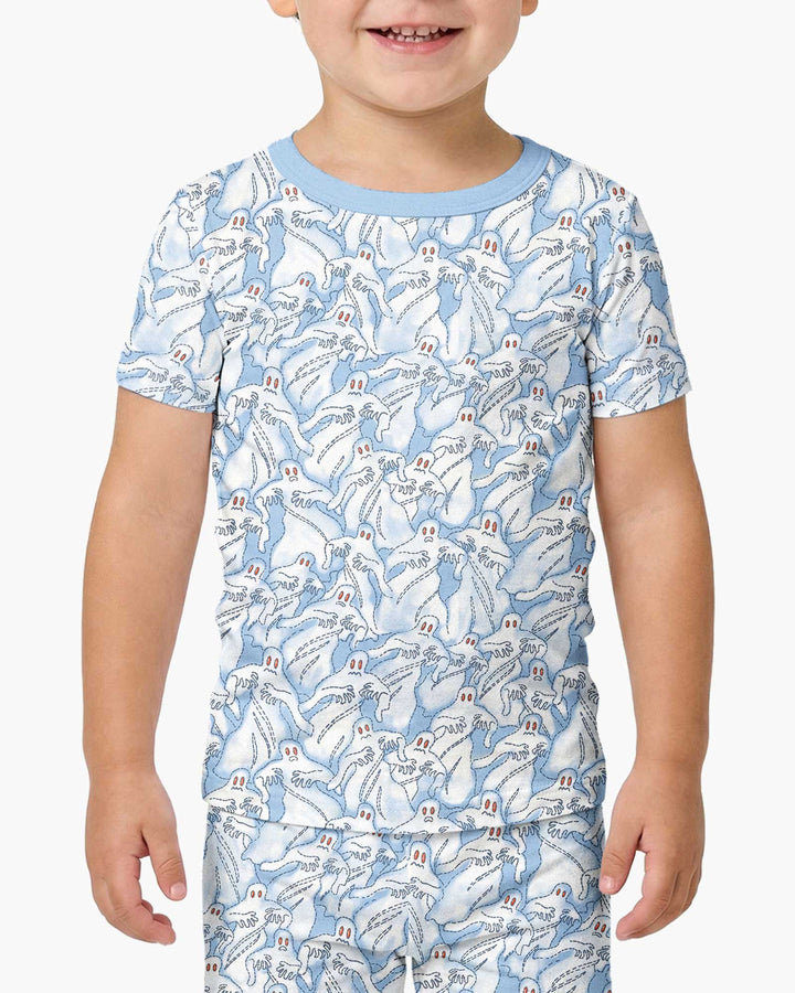 Ghostly Threads Bamboo Two Piece Short Sleeve Pajama Set