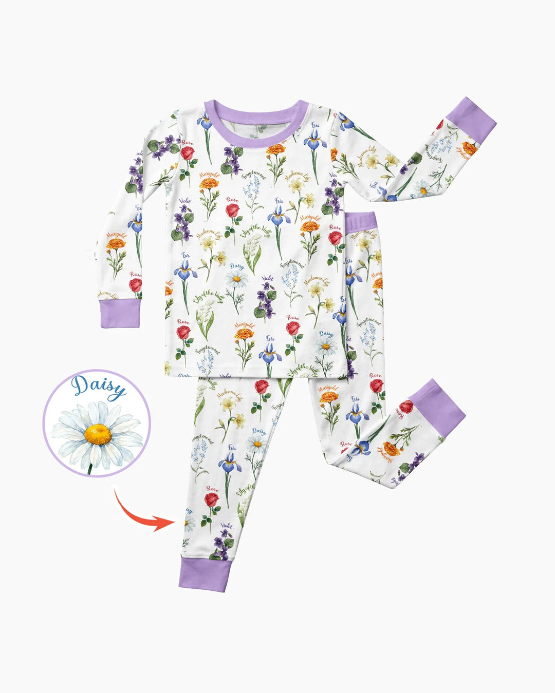 Conjunto de pijama de dos piezas de bambú de manga larga