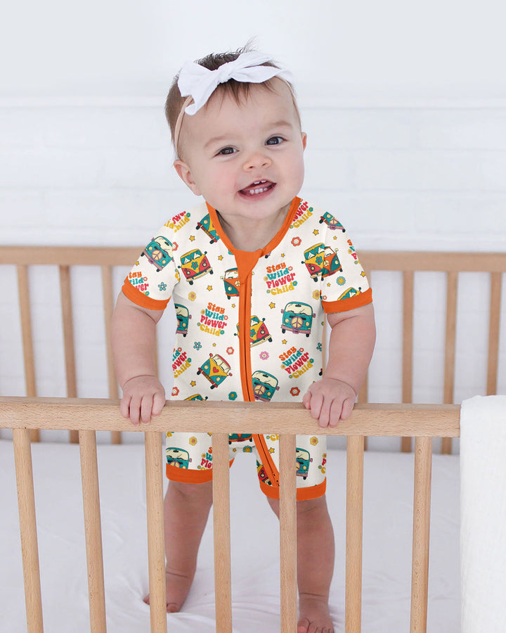Stay Wild Flower Child Bamboo Shorty Zippy