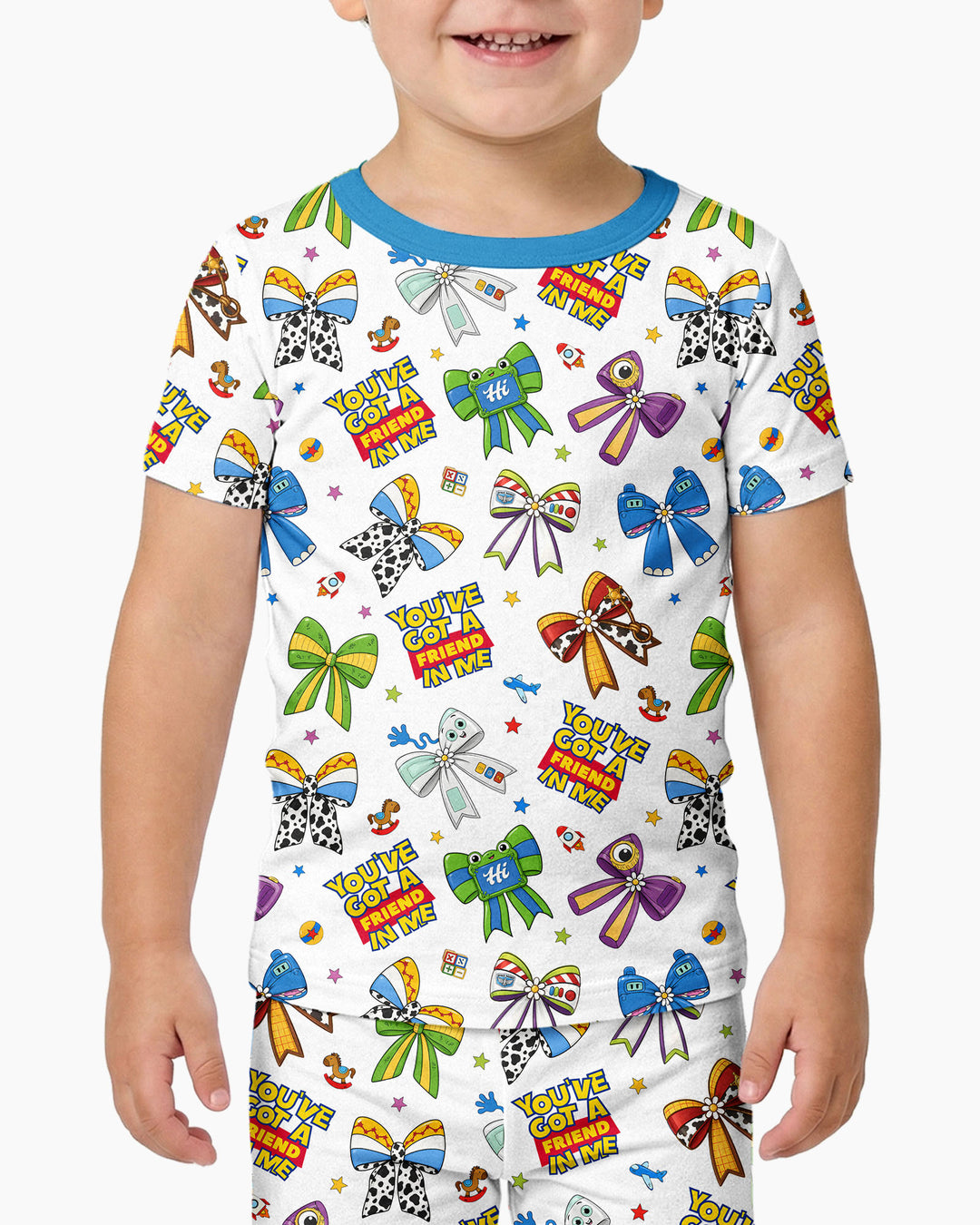 Zweiteiliges, kurzärmliges Pyjama-Set mit Marienkäfern