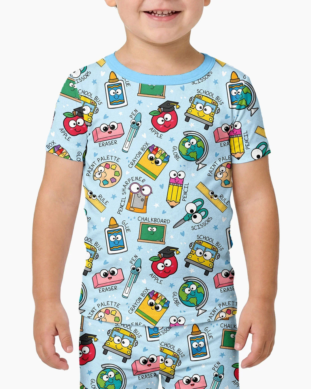 Zweiteiliges, kurzärmliges Pyjama-Set mit Marienkäfern