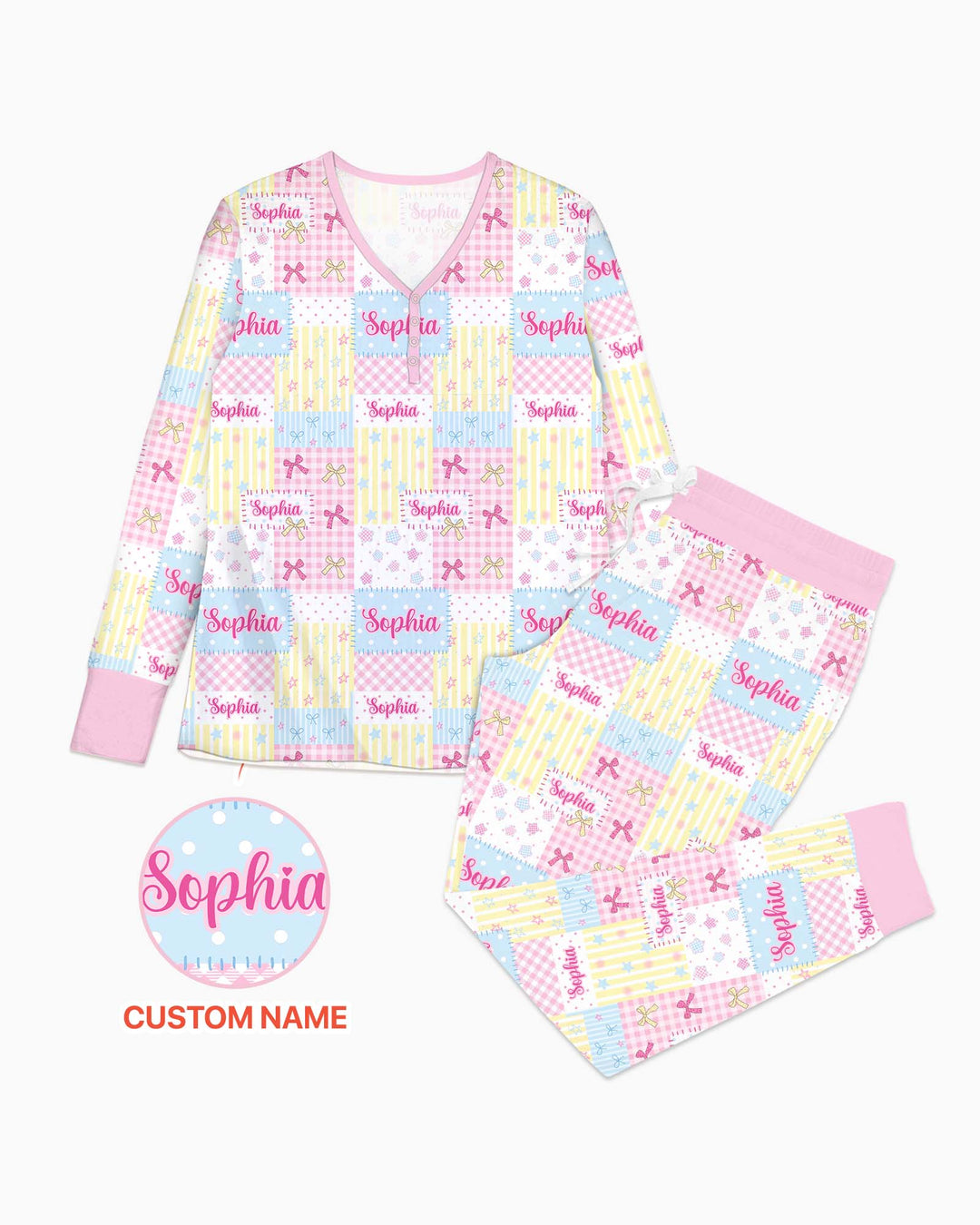 Vorlage Bambus Damen Pyjama Set