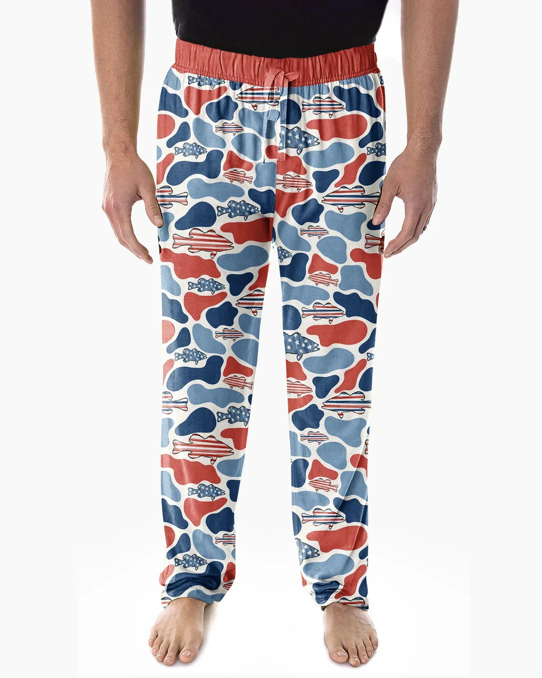 Pijama de bambú a juego Reel America papá e hijo para hombre