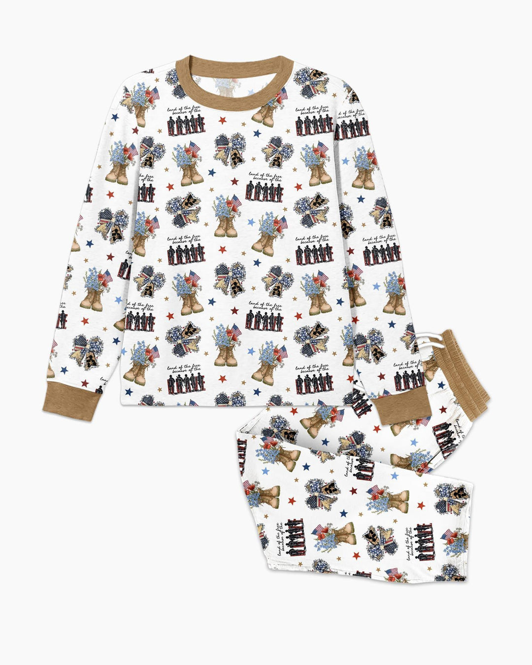 Honor the Brave Family Matching Bamboo Men's Pajama Set