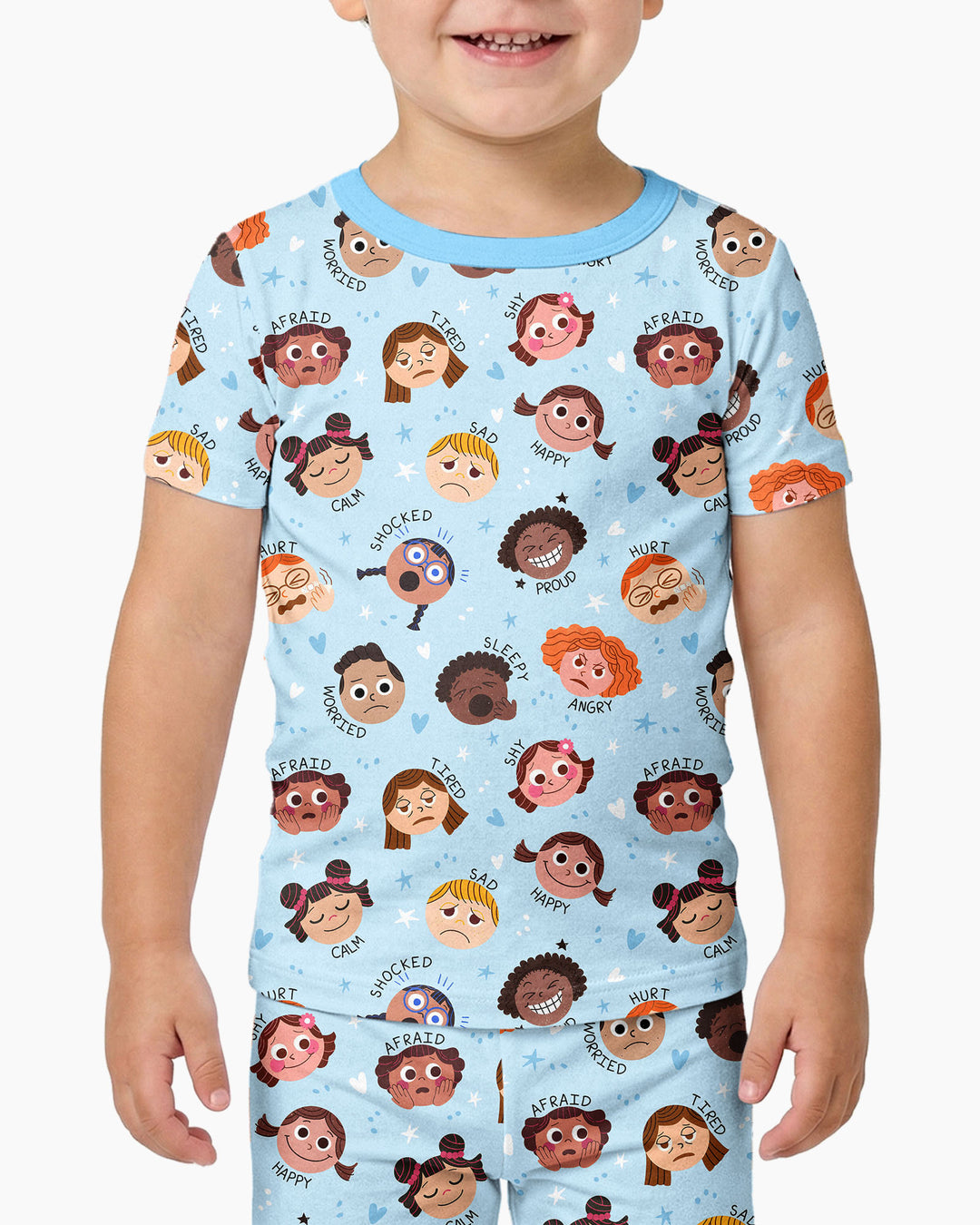 Zweiteiliges, kurzärmliges Pyjama-Set mit Marienkäfern