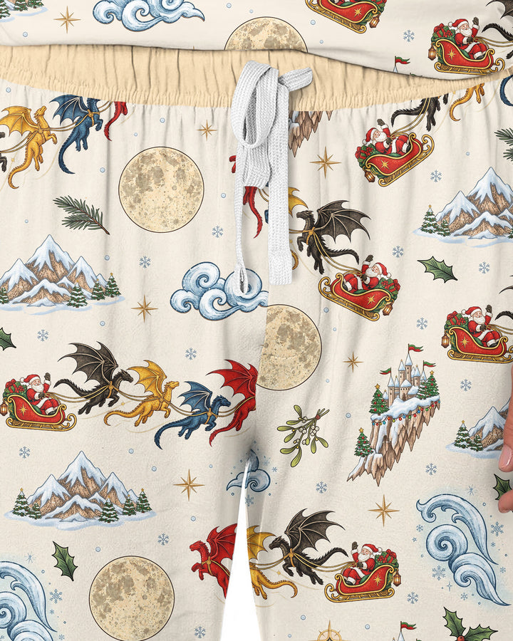 Fourth Wing Christmas Bamboo Men's Pajama Set