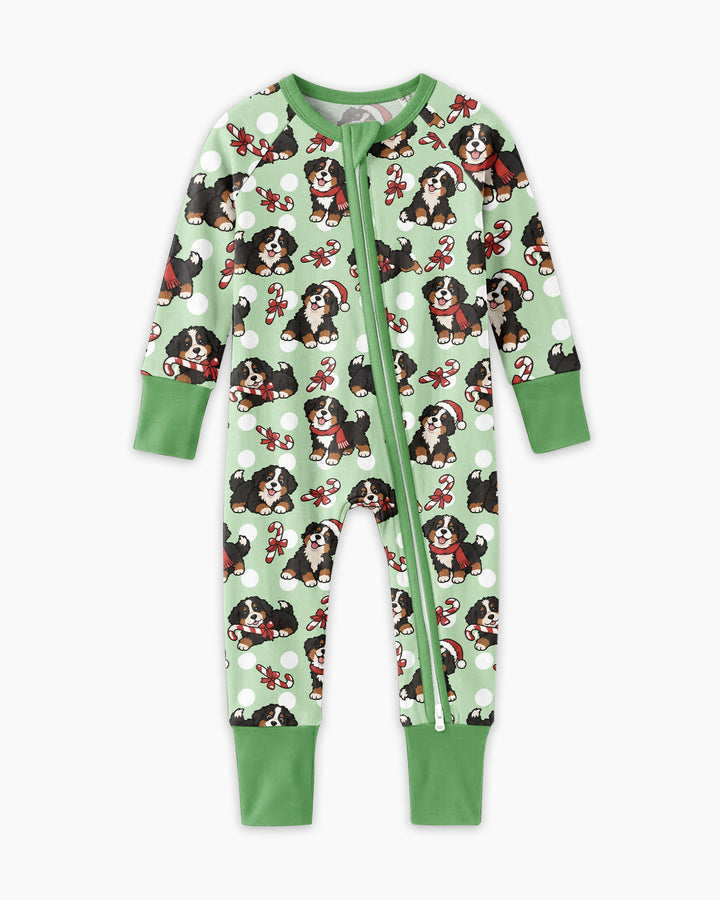 Holiday Bernese Mountain Christmas Dog Bamboo Convertible Zippy