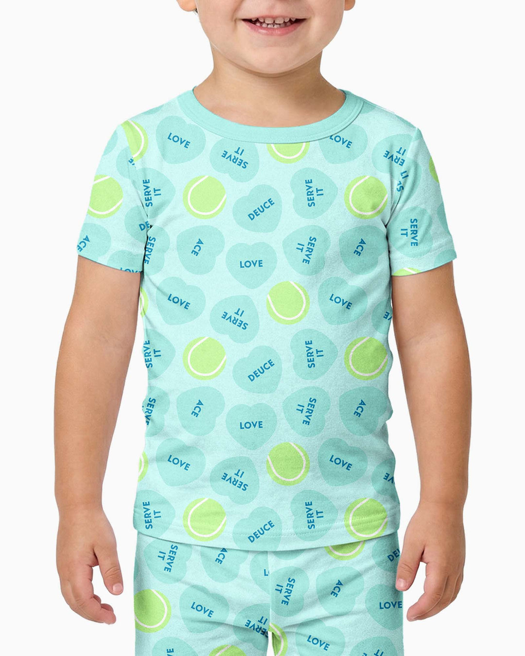 Conjunto de pijama de dos piezas de manga corta de bambú