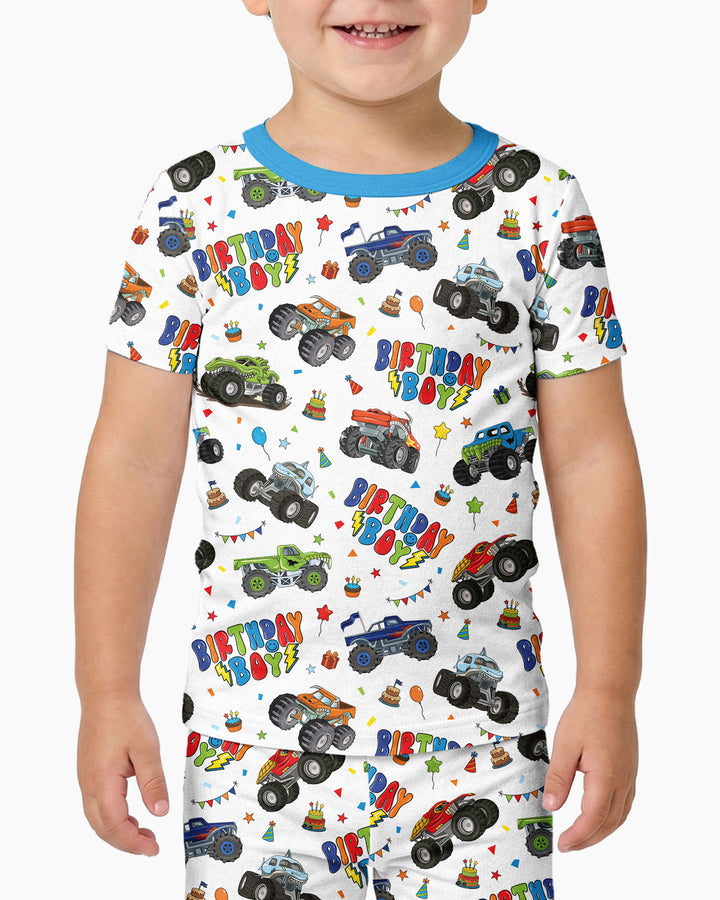 Conjunto de pijama de dos piezas de manga corta de bambú
