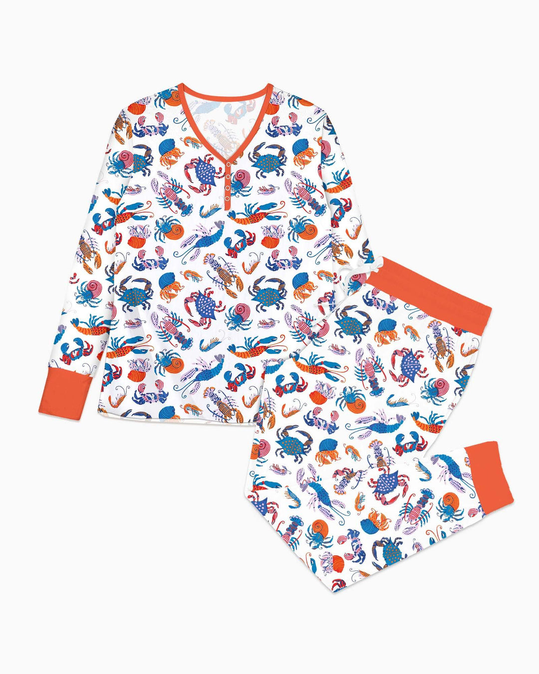 Crustacean Nation Family Matching Bamboo Women Pajama Set