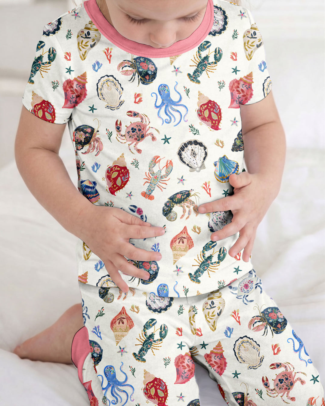 Preppy Coastal Bamboo Two Piece Short Sleeve Pajama Set
