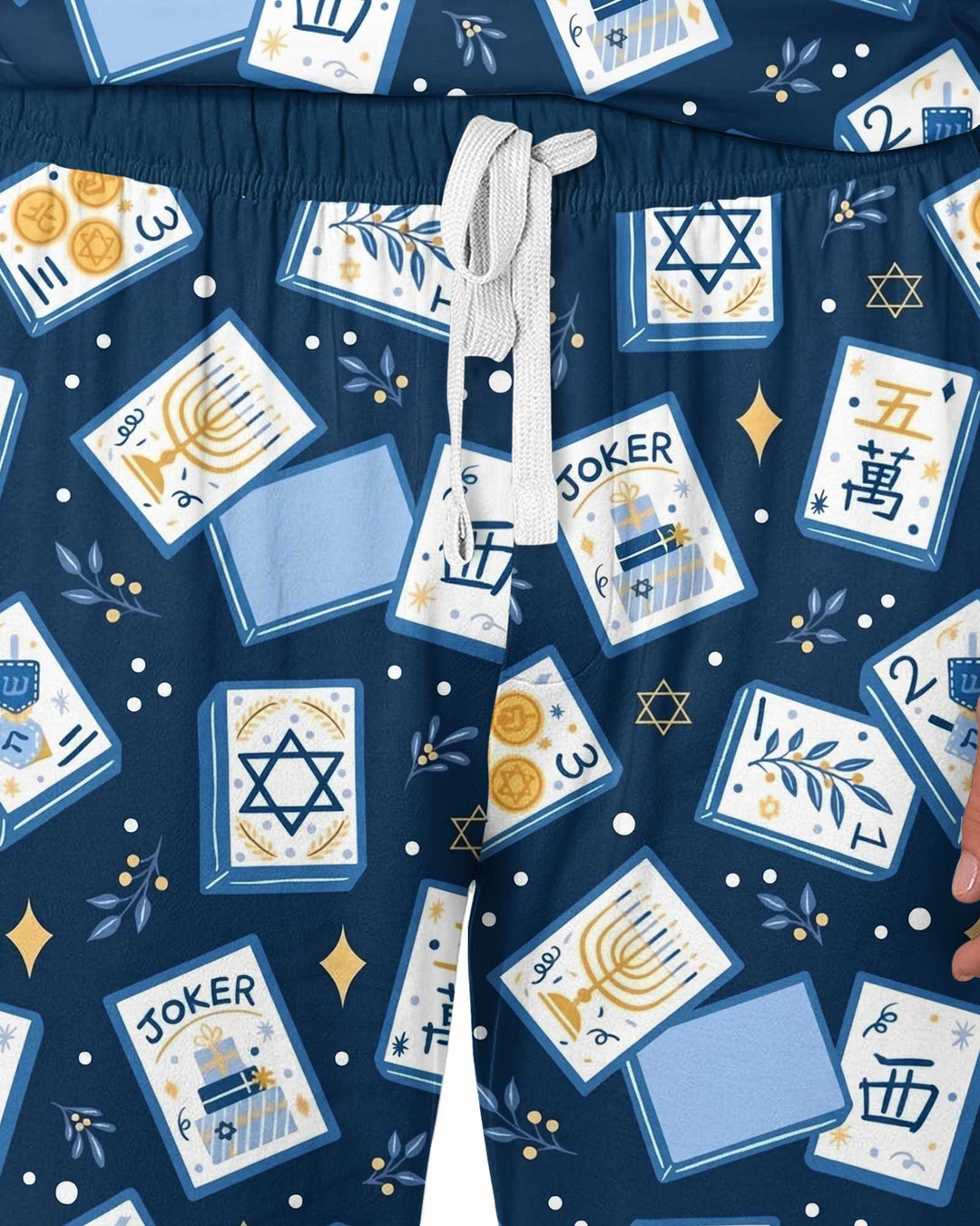 Mahjong Tov Hanukkah Family Matching Bamboo Men's Pajama Set