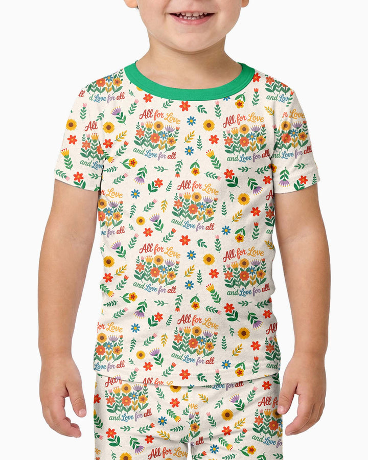 Zweiteiliges, kurzärmliges Pyjama-Set mit Marienkäfern