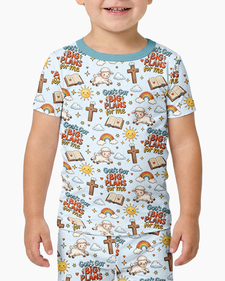 Zweiteiliges, kurzärmliges Pyjama-Set mit Marienkäfern