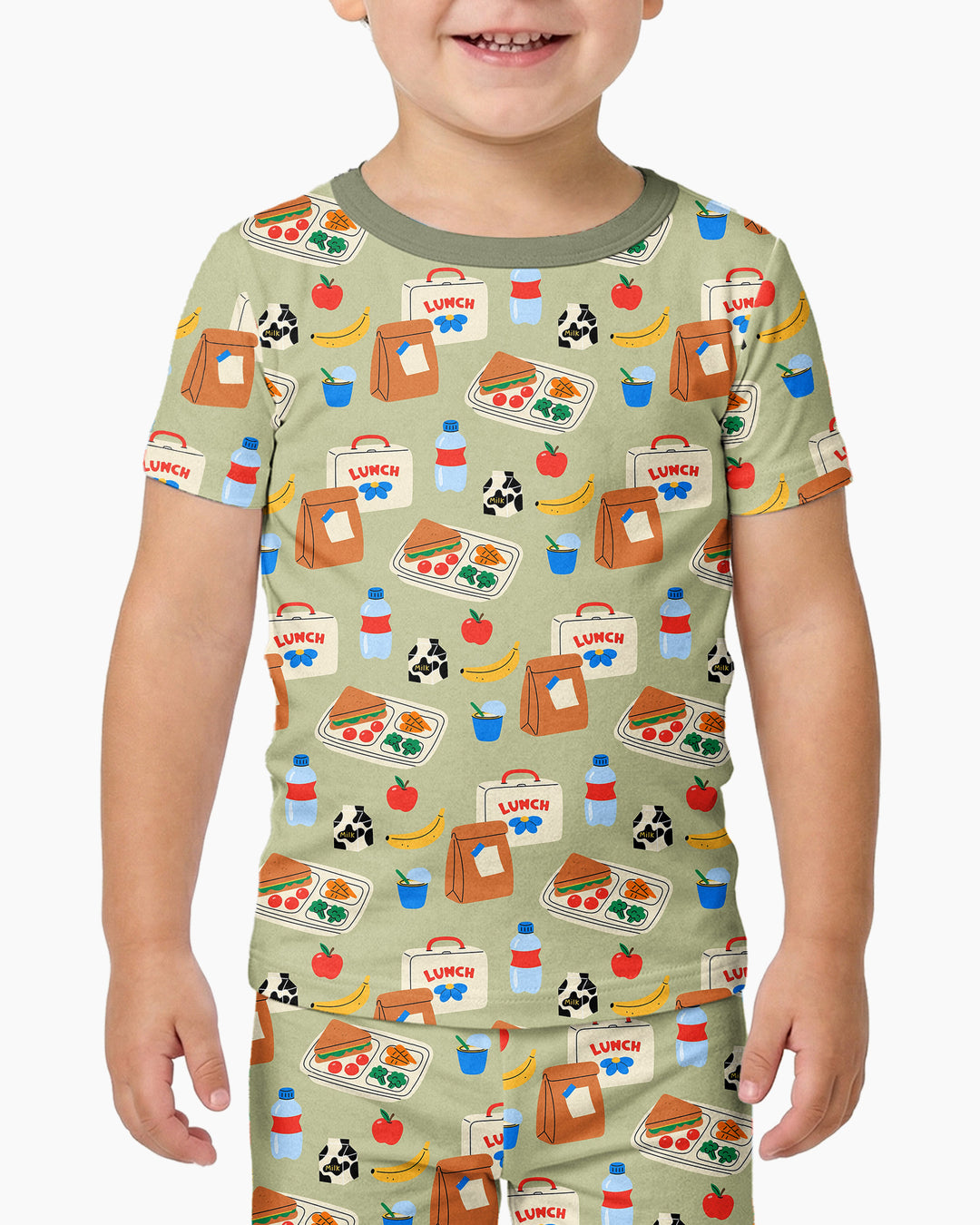 Zweiteiliges, kurzärmliges Pyjama-Set mit Marienkäfern