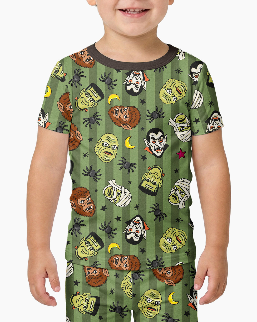 Conjunto de pijama de dos piezas de manga corta de bambú