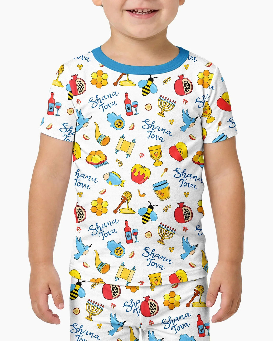 Zweiteiliges, kurzärmliges Pyjama-Set mit Marienkäfern