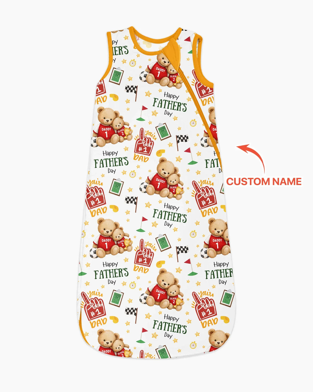 You're #1 Dad Daddy & Me Matching Bamboo Sleep Bag