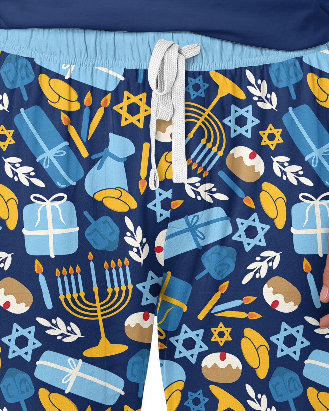 Oy to the World Hanukkah Bamboo Men's Pajama Set