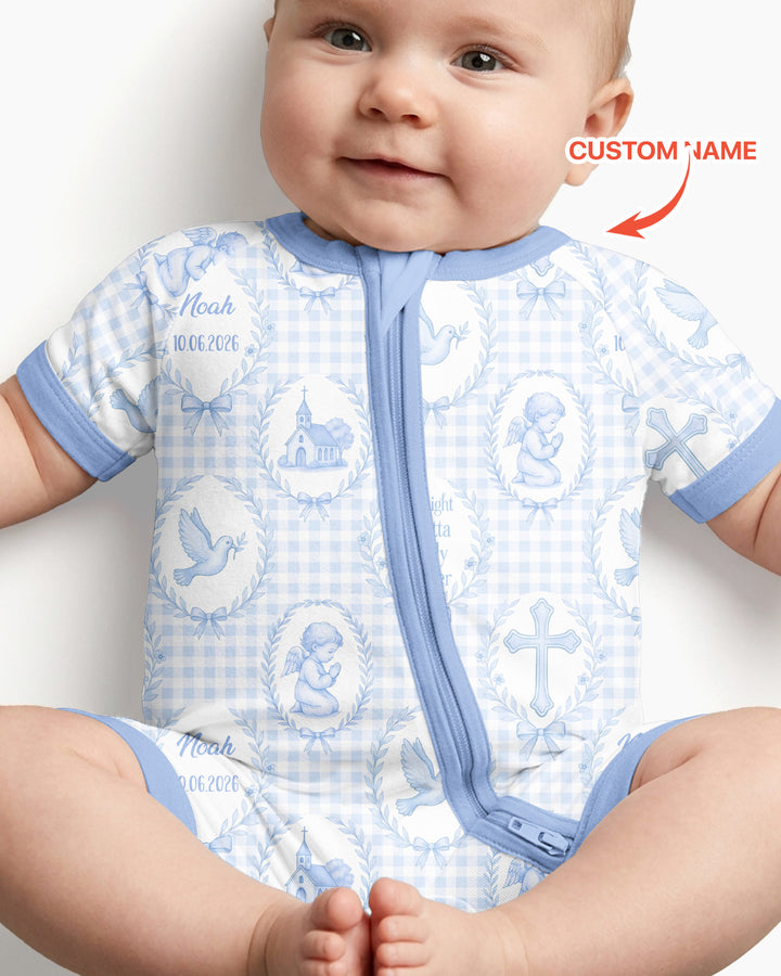 Custom Name Baptism Straight Outta Holy Water Bamboo Shorty Zippy