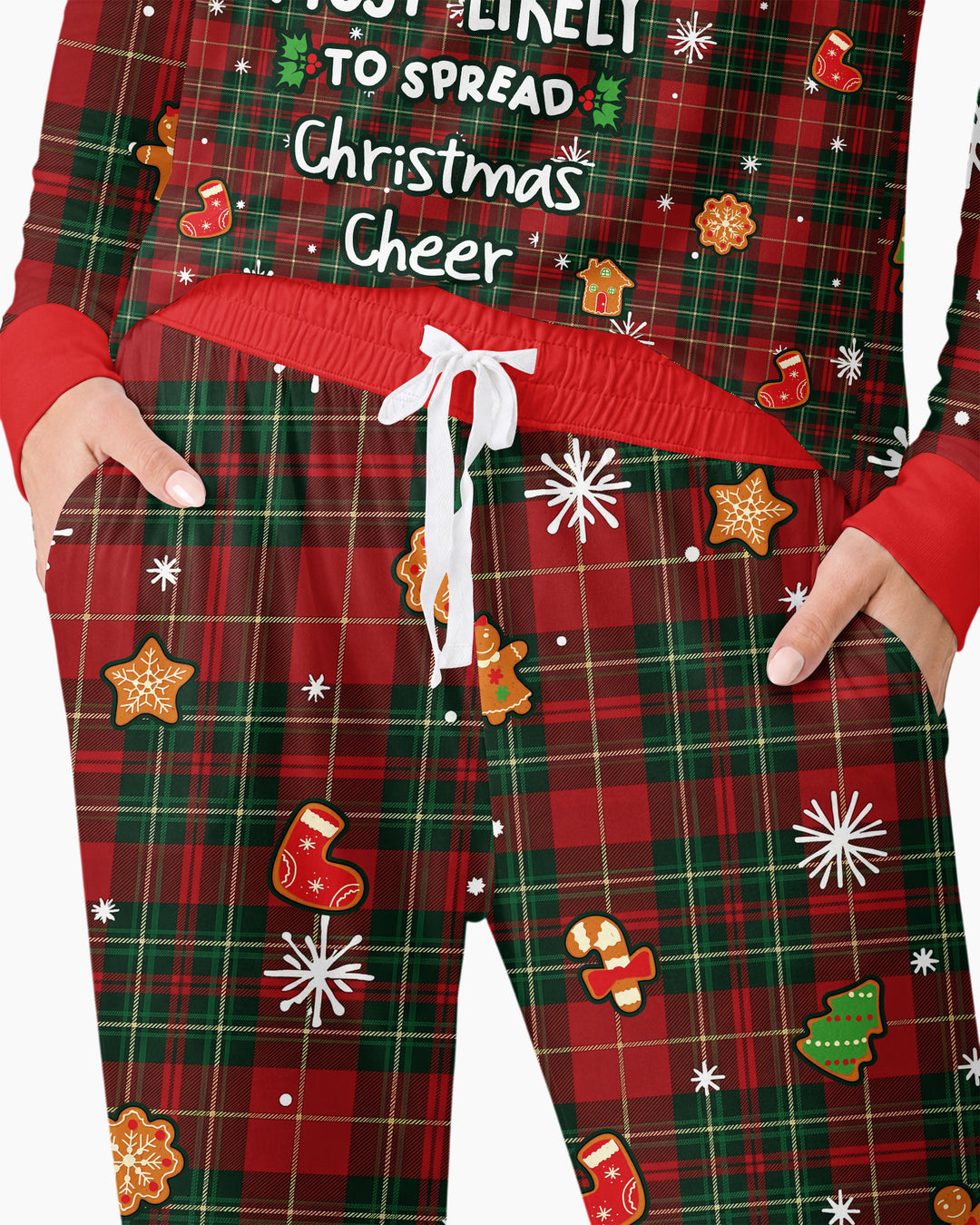 Funny Christmas Family Matching Bamboo Women Pajama Set