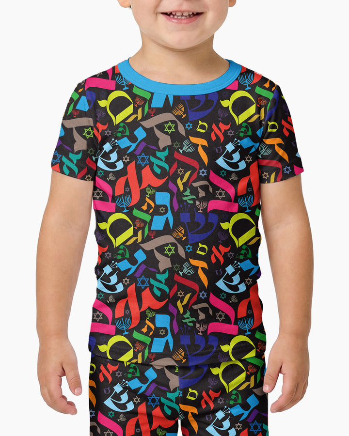 Zweiteiliges, kurzärmliges Pyjama-Set mit Marienkäfern