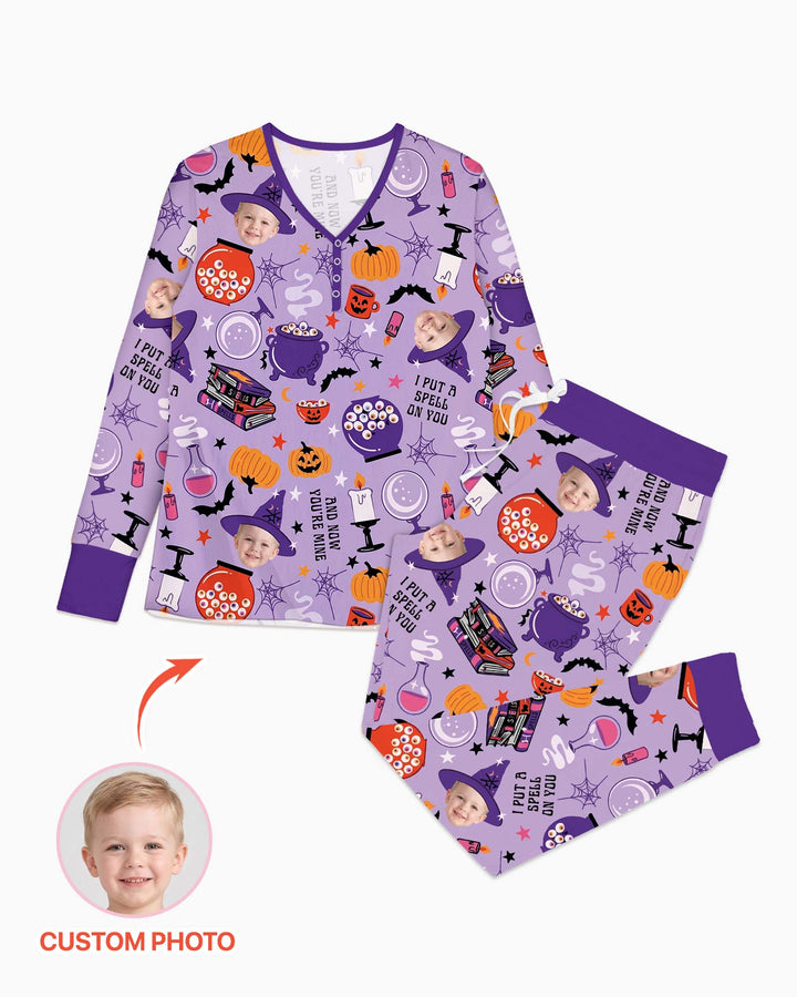 Halloween Little Witch Bamboo Women Pajama Set