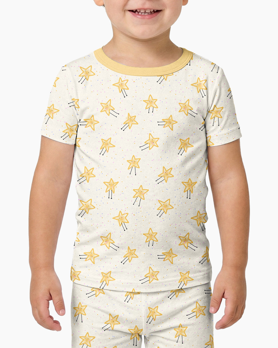 Zweiteiliges, kurzärmliges Pyjama-Set mit Marienkäfern