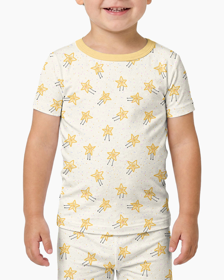 Zweiteiliges, kurzärmliges Pyjama-Set mit Marienkäfern