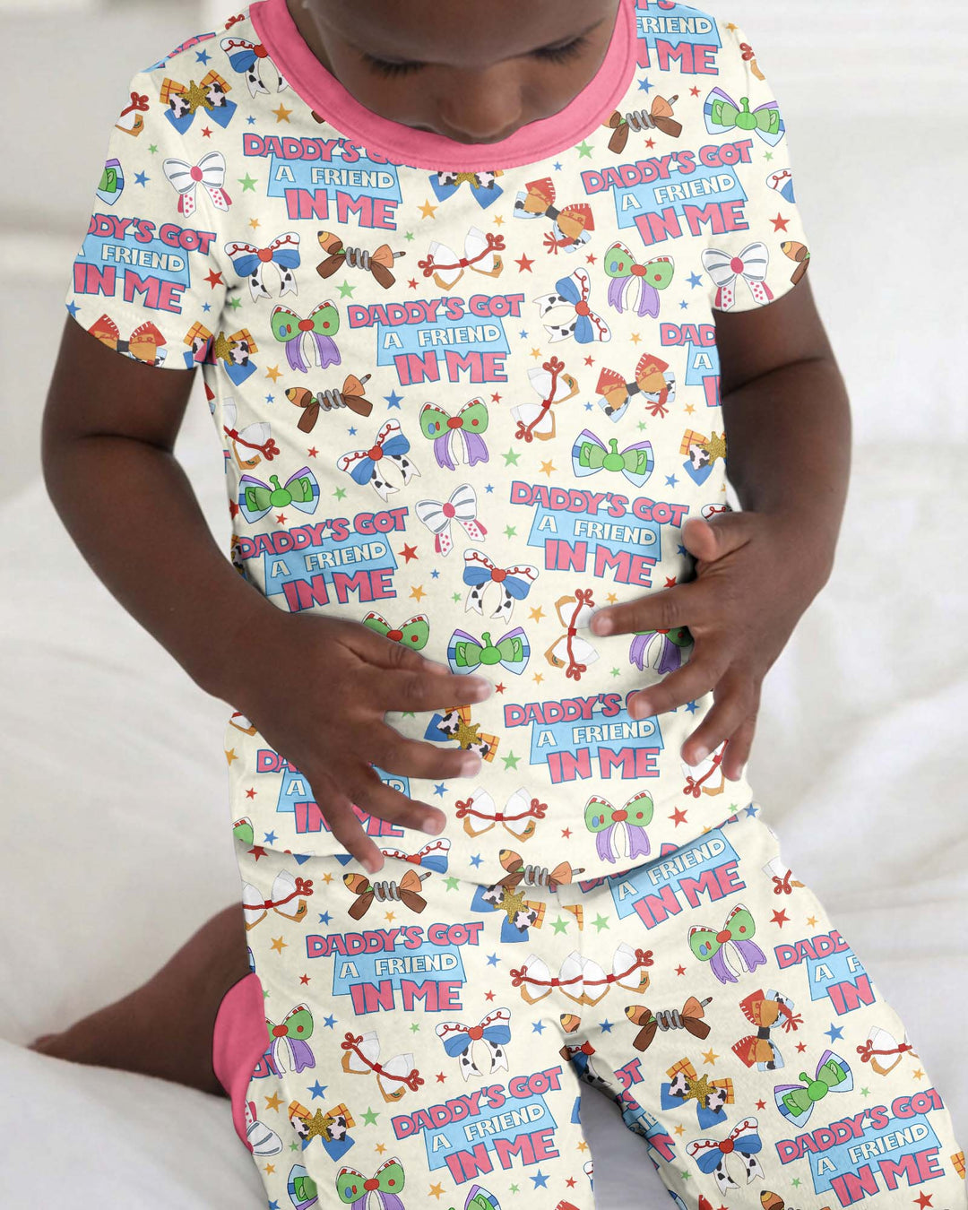 Zweiteiliges, kurzärmliges Pyjama-Set mit Marienkäfern